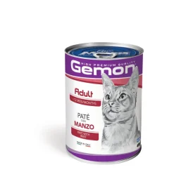 Gemon Paté Con Manzo Cibo Umido Gatti Adulti 400 g