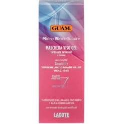 Guam Micro Biocellulaire Maschera Viso Gel Esfoliante Antirughe A Strappo 75ml