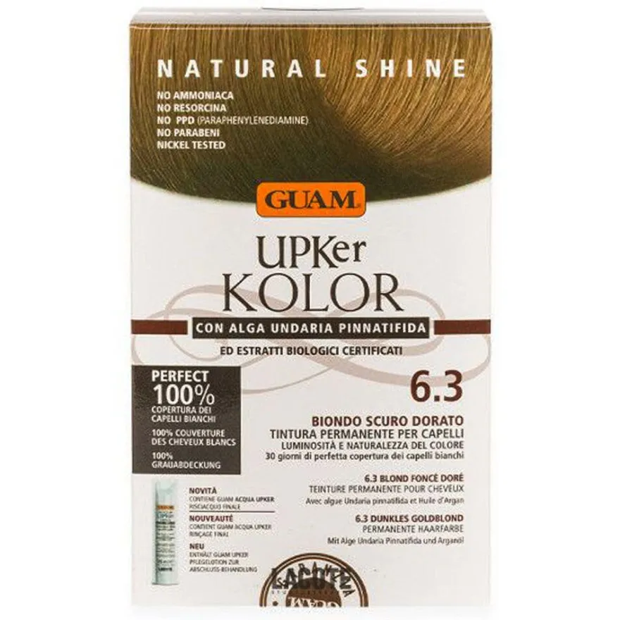 Guam Upker Kolor Tinta Capelli 6,3 Biondo Scuro Dorato