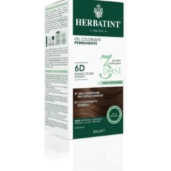 Herbatint Tintura Per Capelli Gel Permanente 6D Biondo Scuro Dorato 3 Dosi 300ml