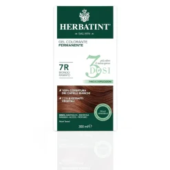 Herbatint Tintura Per Capelli Gel Permanente 7R Biondo Ramato 3 Dosi 300ml
