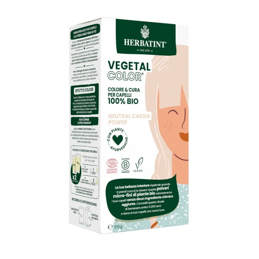 Herbatint Vegetal Color Neutral Cassia Power Hennè Neutro 100g