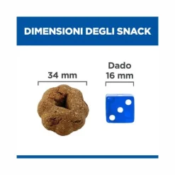 Hill's No Grain Crunchy Snack per Cani con Pollo e Mele Bustina 227gr
