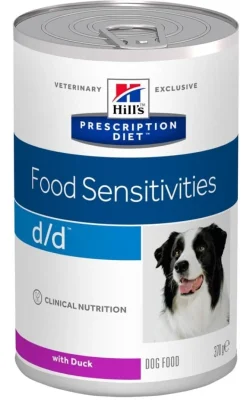 Hill's Prescription Diet D/D Food Sensitivities Bocconcini Anatra Per Cane Lattina 370g