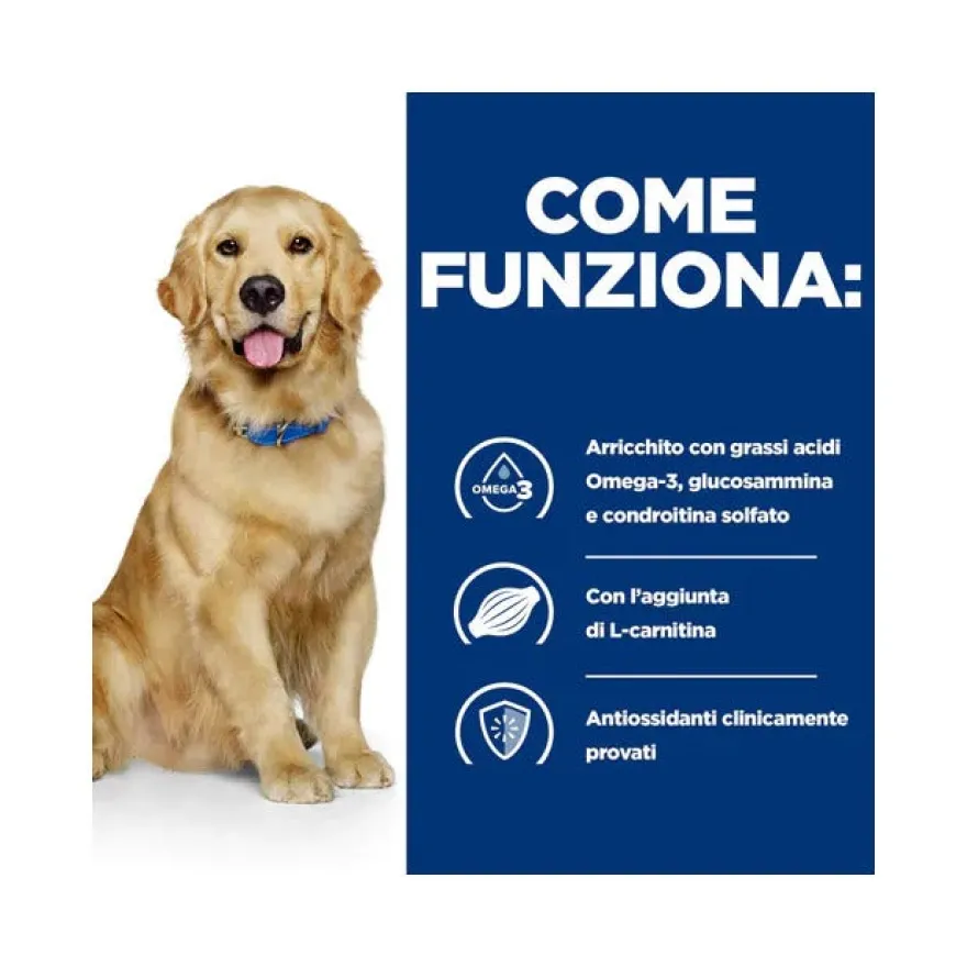 Hill's Prescription Diet J/D Mobility Crocchette Per Cani Adulti Sacco 1,5kg