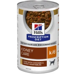 Hill's Prescription Diet K/D Kidney Care Spezzatino Pollo E Verdure Cani Lattina 354g