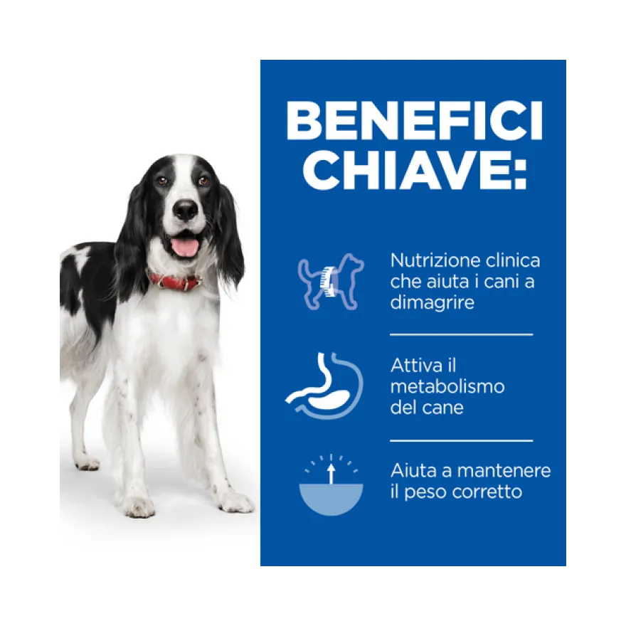 Hill's Prescription Diet Metabolic Bocconcini Pollo Per Cani Lattina 370g