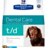 Hill's Prescription Diet T/D Mini Dental Care Crocchette Pollo Per Cani Taglia Piccola Sacco 3kg
