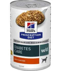 Hill's Prescription Diet W/D Diabetic Cane Con Pollo Umido Lattina 370g