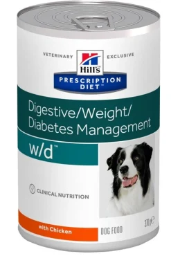 Hill's Prescription Diet W/D Weight E Diabetes Management Bocconcini Pollo Cani Lattina 370g