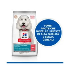 Hill's Science Plan Hypoallergenic Adult Crocchette al Salmone Per Cani Taglia Media Sacco 2,5 kg