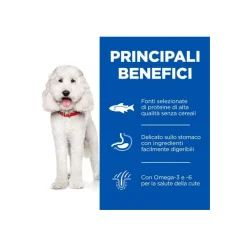 Hill's Science Plan Hypoallergenic Al Salmone Cibo Secco Cani Adulti Taglia Media Sacco 14kg