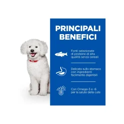 Hill's Science Plan Hypoallergenic Al Salmone Cibo Secco Cani Adulti Taglia Small Sacco 1,5kg