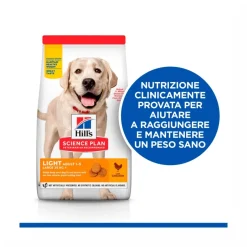 Hill's Science Plan Light Adult Crocchette Con Pollo Per Cani Taglia Large Sacco 14 Kg