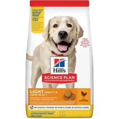 Hill's Science Plan Light Adult Crocchette Con Pollo Per Cani Taglia Large Sacco 14 Kg