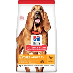 Hill's Science Plan Light Mature Adult Crocchette Con Pollo Per Cani Taglia Media Sacco 14Kg