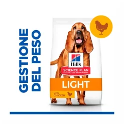 Hill's Science Plan Light Mature Adult Crocchette Con Pollo Per Cani Taglia Media Sacco 14Kg