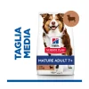 Hill's Science Plan Mature Adult 7+ Crocchette con Agnello e Riso per Cani Taglia Media Sacco 14 Kg