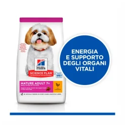 Hill's Science Plan Mature Adult 7+ Crocchette con Pollo per Cani Taglia Piccola Sacco 6 Kg