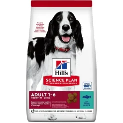 Hill's Science Plan Medium Adult Cibo Secco Con Tonno E Riso Cani Adulti Taglia Media Sacco 12kg