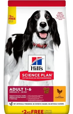Hill's Science Plan Medium Adult 1-6 Con Pollo Cibo Secco Per Cani 12kg