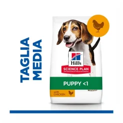 Hill's Science Plan Medium Breed Puppy Crocchette Con Pollo Per Cuccioli Sacco 14 Kg