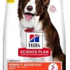Hill's Science Plan Perfect Digestion Medium 11 Kg - 25 Kg Adult 1+ Chicken & Brown Rice 12kg
