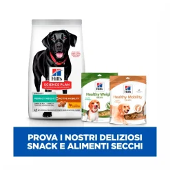Hill's Science Plan Perfect Weight & Active Mobility Adult Crocchette Con Pollo Per Cani Taglia Grande Sacco 12 Kg