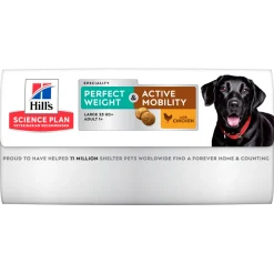 Hill's Science Plan Perfect Weight & Active Mobility Adult Crocchette Con Pollo Per Cani Taglia Grande Sacco 12 Kg