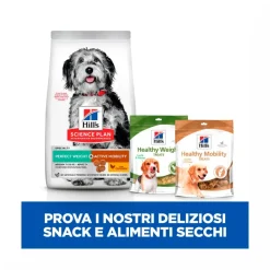 Hill's Science Plan Perfect Weight & Active Mobility Adult Crocchette Con Pollo Per Cani Taglia Media Sacco 2,5 Kg