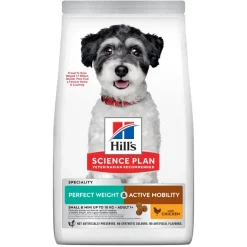 Hill's Science Plan Perfect Weight & Active Mobility Adult Crocchette Con Pollo Per Cani Taglia Piccola Sacco 1,5 kg