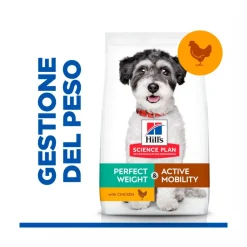 Hill's Science Plan Perfect Weight & Active Mobility Adult Crocchette Con Pollo Per Cani Taglia Piccola Sacco 1,5 kg