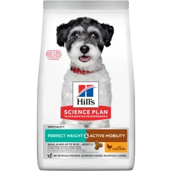 Hill's Science Plan Perfect Weight & Active Mobility Adult Crocchette Con Pollo Per Cani Taglia Piccola Sacco 1,5 kg