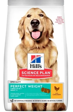Hill's Science Plan Perfect Weight Large Adult 1+ Con Pollo Cibo Secco Per Cani 12kg