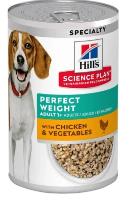 Hill's Science Plan Perfect Weight Umido Per Cani Pollo/Verdure Lattina 363gr
