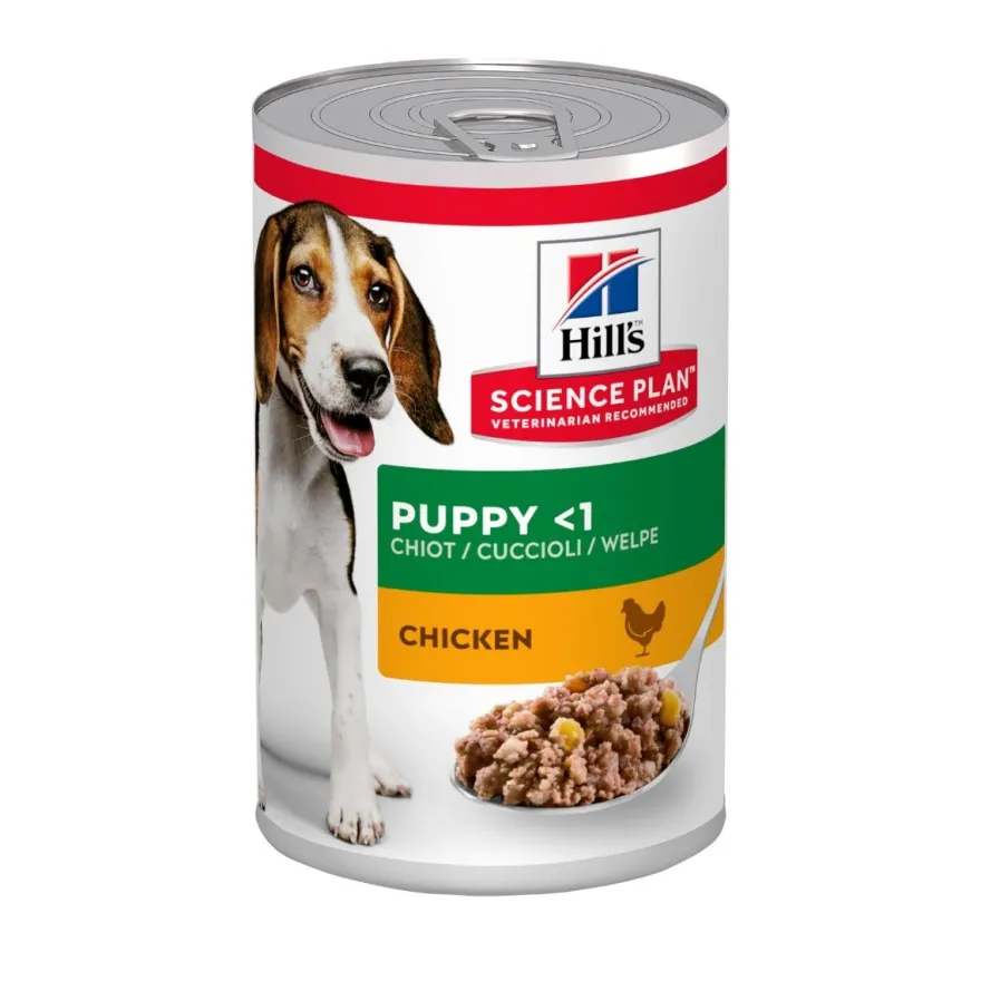 Hill's Science Plan Puppy Bocconcini Pollo Per Cani Cuccioli Lattina 370g
