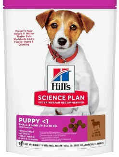 Hill's Science Plan Puppy <1 Small & Mini Up To 10 Kg Lamb & Rice Cibo Secco Per Cani 300g