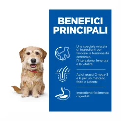 Hill's Science Plan Senior Vitality Mature Adult 7+ Crocchette Con Pollo E Riso Per Cani Taglia Piccola 1,5Kg
