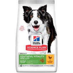 Hill's Science Plan Senior Vitality Mature Adult 7+ Crocchette Con Pollo E Riso Per Cani Taglia Media 12Kg