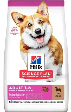 Hill's Science Plan Small & Mini Adult Con Agnello E Riso Cibo Secco Per Cani 1,5kg
