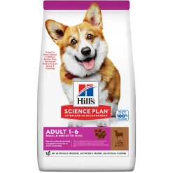 Hill's Science Plan Small & Mini Adult Crocchette con Agnello e Riso per Cani Sacco 6 Kg
