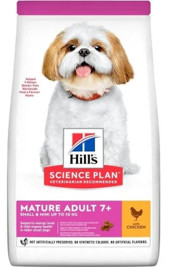 Hill's Science Plan Small & Mini Mature Adult 7+ Con Pollo Cibo Secco Per Cani 1,5kg