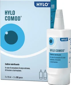 Hylo-comod Gocce Oculari Ialuronato di Sodio 0,1% 2 Flaconc Ini da 10 ml