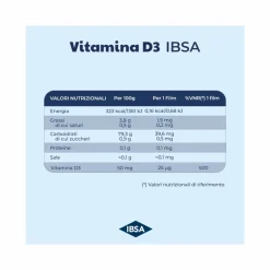 Ibsa Vitamina D3 1000UI - 30 Film Orodispersibili