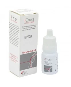 iCross Gocce Oculari Flacone 8 ml - Sollievo per Occhi Secchi