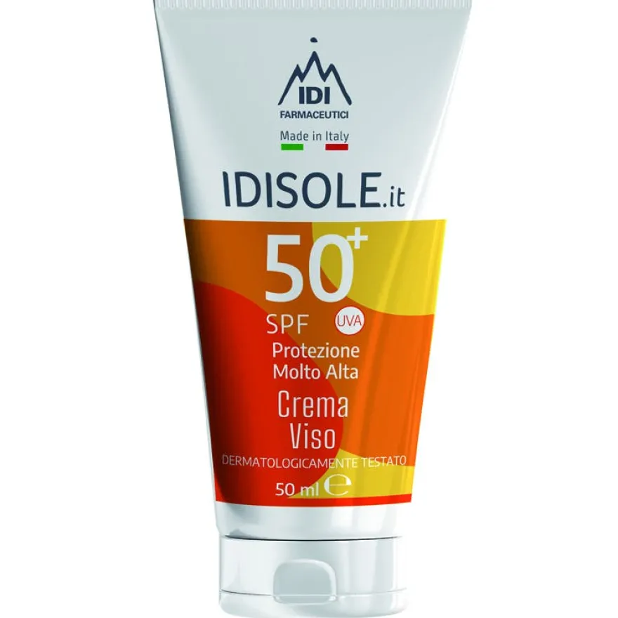 Idisole-IT Protezione Solare Molto Alta SPF 50+ Crema Viso 50ml