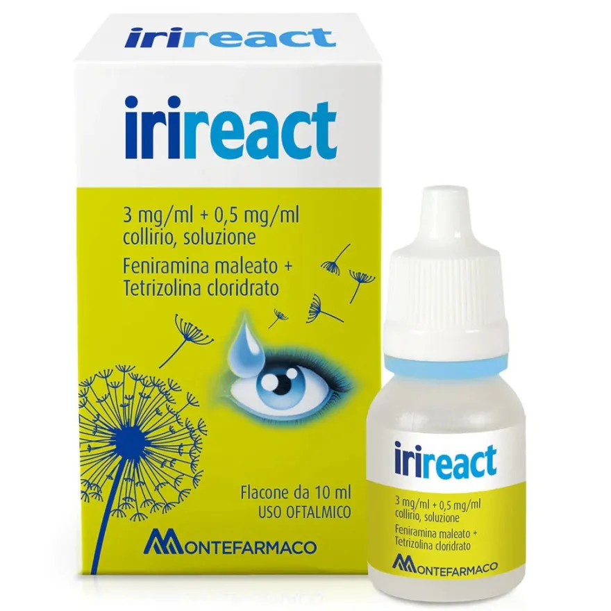 Irireact Collirio 1 Flacone Da 10ml 3mg/ml + 0,5mg/ml