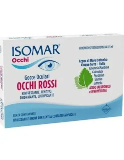 Isomar Occhi Rossi Oculari Acido Ialuronico 0,20% 10 Flaconcini