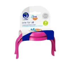 J Bimbi One For All Manici Per Biberon E Tazze Rosa 2 Pezzi