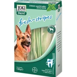 Joki Dent Fresh-Stripes Snack Igiene Dentale Cani Taglia Piccola/Media 140g